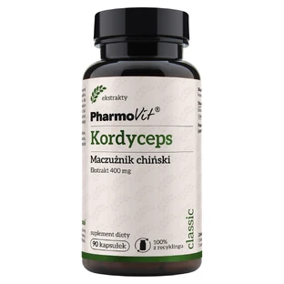 PharmoVit Cordyceps, măceș chinezesc 400 mg, 90 капсул