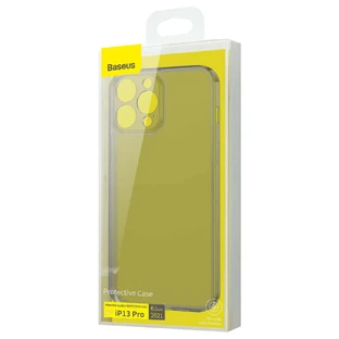 Baseus Frosted Glass Case iPhone 13 Pro carcasă rigidă cu cadru din gel negru (ARWS000401)