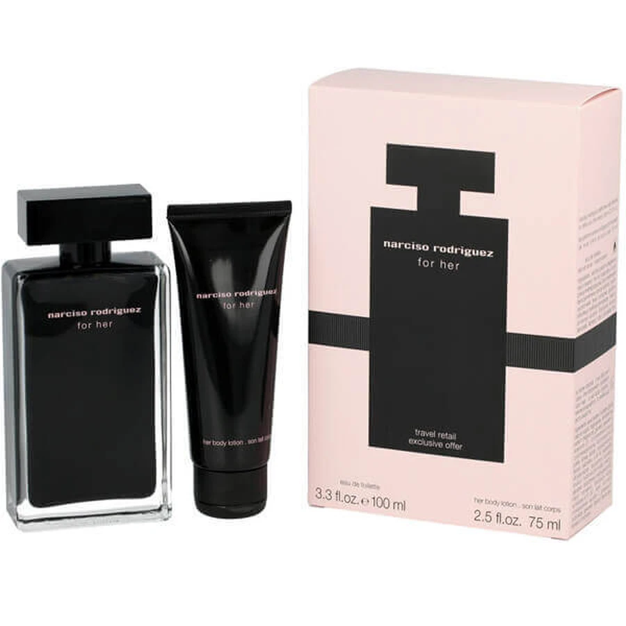 Narciso Rodriguez For Her Apă de toaletă, 100 мл + Loțiune de corp, 75 мл: цены и характеристики