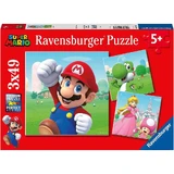 Пазл Супер Марио, 5 лет+, 3x49 деталей, Ravensburger