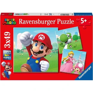 Пазл Супер Маріо, 5 років+, 3х49 деталей, Ravensburger