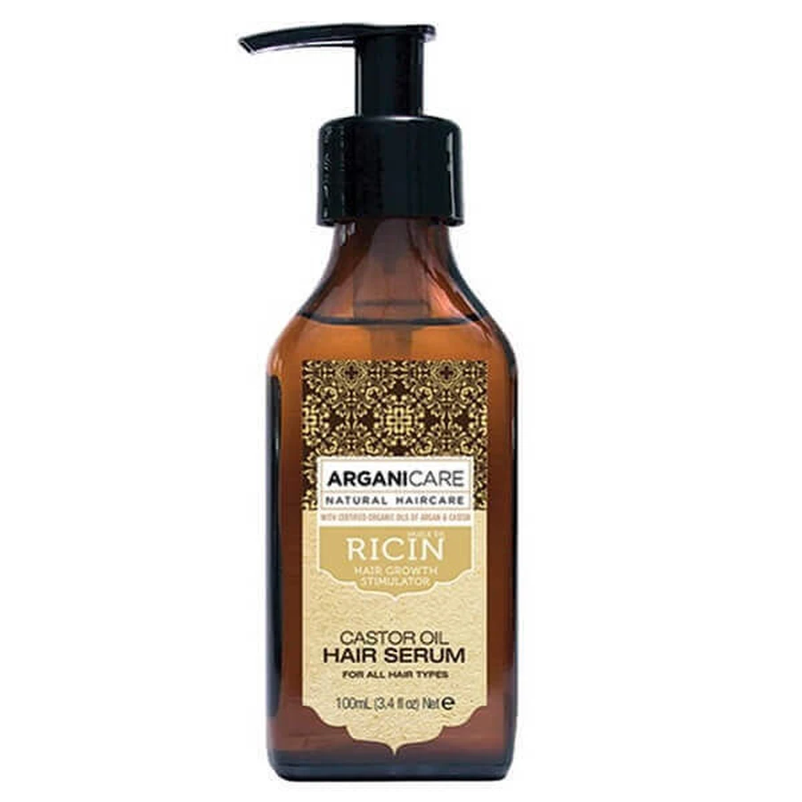 Ser din ulei de ricin Arganicare pentru stimularea creșterii părului, 100ml: цены и характеристики