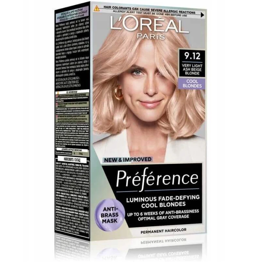 L Oreal Paris Preference Cool Blondes Culoare de păr 9.12 Сибирь: цены и характеристики