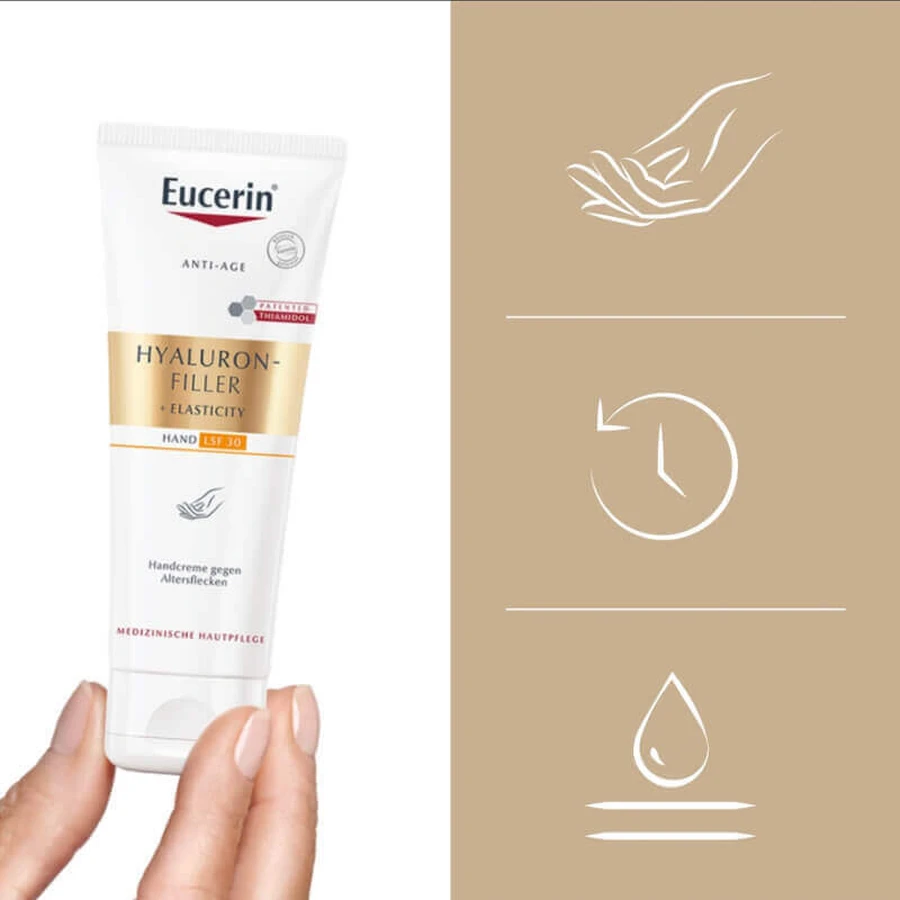 Eucerin Hyaluron-Filler+Elasticity cremă de mâini, 75 мл: ціни та характеристики