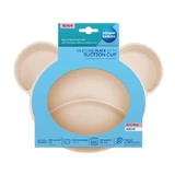 Canpol Babies Силіконове трикомпонентне блюдце з присосками 51/401 кремове, 6м+.