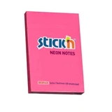 Stickn, самоклеючий блокнот, 100 аркушів, темно-рожевий неоновий