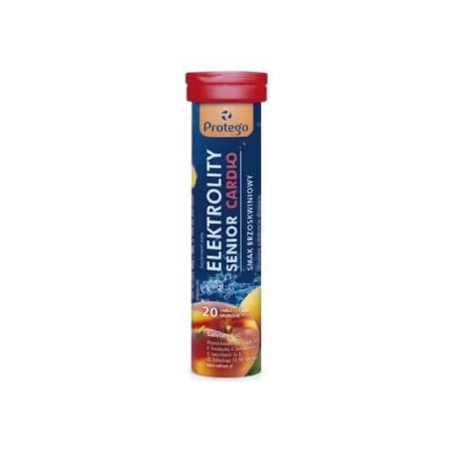 Protego Elektrolity Senior Cardio, 20 шипучих таблеток: ціни та характеристики