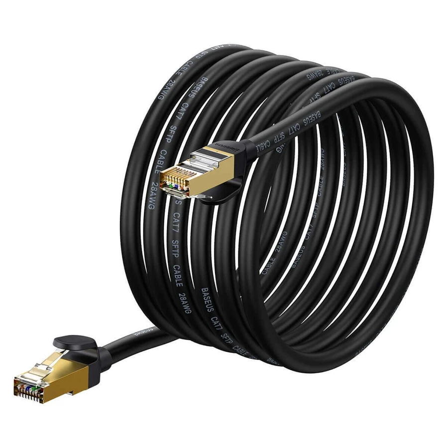 Baseus Speed Seven cablu de rețea de mare viteză RJ45 10Gbps 5m negru (WKJS010501): цены и характеристики