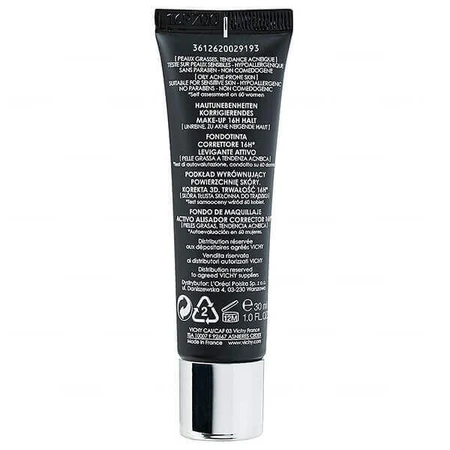 Vichy Dermablend Korekta 3D коригувальний флюїд №45 Золото 30мл: ціни та характеристики