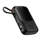 Baseus Qpow Pro+ 10000mAh 22.5W powerbank cu cablu USB-C integr și display - negru