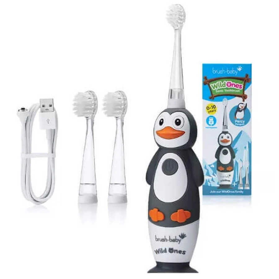 Brush-Baby Wildones Звуковая зубная щетка для детей 0-10 лет Пингвин: цены и характеристики