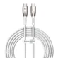 Cablu Baseus CADH000802 USB-C - USB-C PD 100W 5A 480Mbps 2m - alb