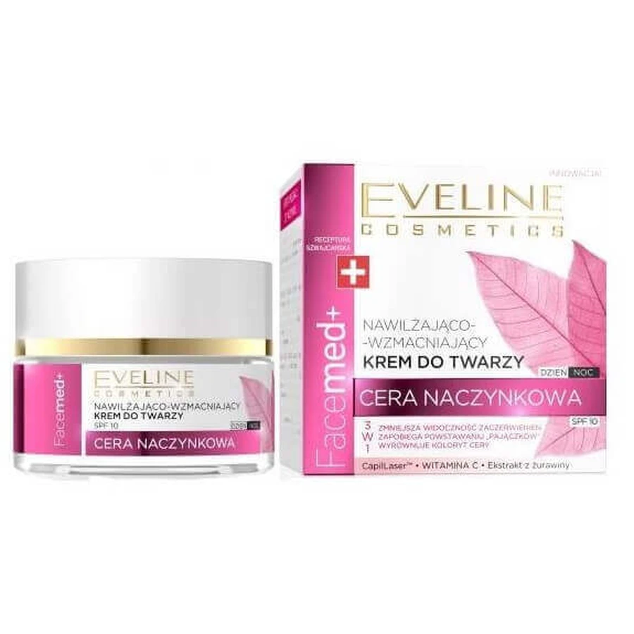 Eveline Cosmetics Facemed+ 3в1 Крем для обличчя зволожуючий і зміцнюючий, 50 мл: ціни та характеристики