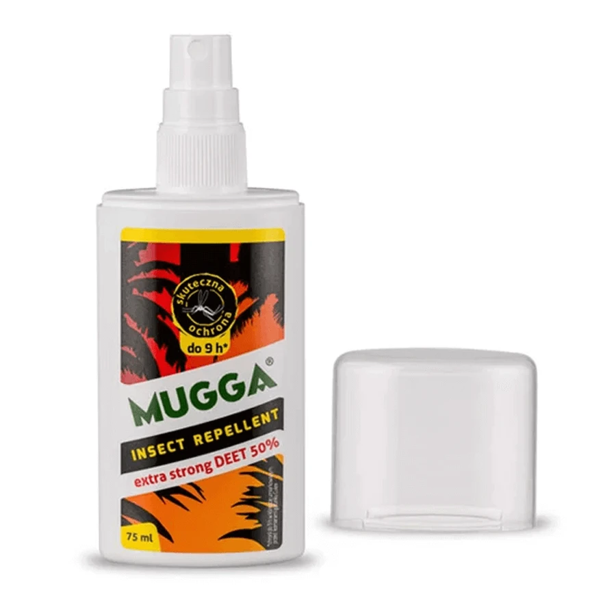 Mugga Insect Repellent, спрей от тропических комаров, DEET 50%, 75 мл: цены и характеристики