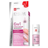 Eveline Cosmetics Nail Therapy Professional 6in1 Care amp; Colour Balm de unghii concentrat Pink Pearl, 5 мл