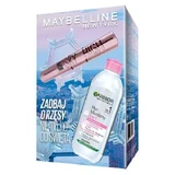 Набір подовжувальної туші для вій Maybelline Lash Sensational Sky High Black 7,2 мл + міцелярна рідина Garnier 3-в-1 400 мл