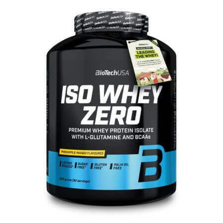 Протеїновий порошок з ананасом та манго Iso Whey Zero, 2270 г, BiotechUSA: ціни та характеристики