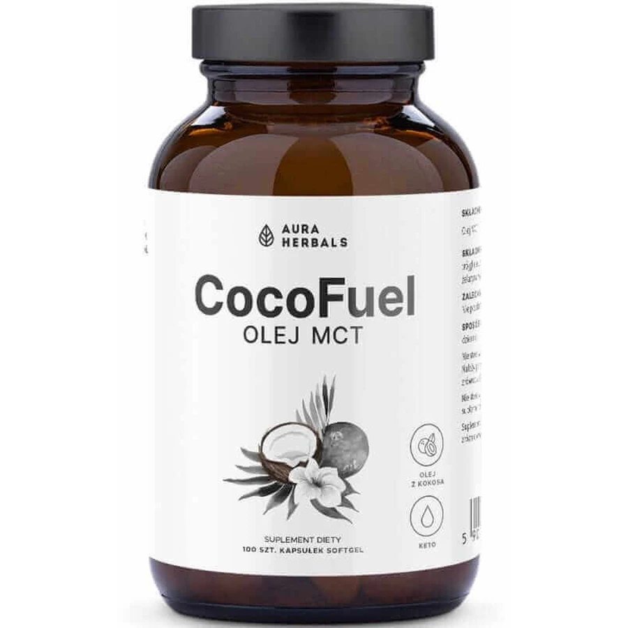 Coco Fuel MCT Oil - 2000 мг - 100 капсул me Aura Herbals: цены и характеристики