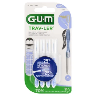 Sunstar GUM, Trav-Ler perii interdentare 0.6 mm 1312, 4 bucăți