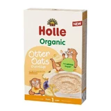 Органічні пластівці з бананами, сливами та яблуками Otter Oats, 200 г, Holle
