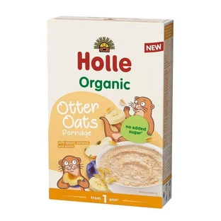 Органические хлопья с бананами, сливами и яблоками Otter Oats, 200 г, Holle