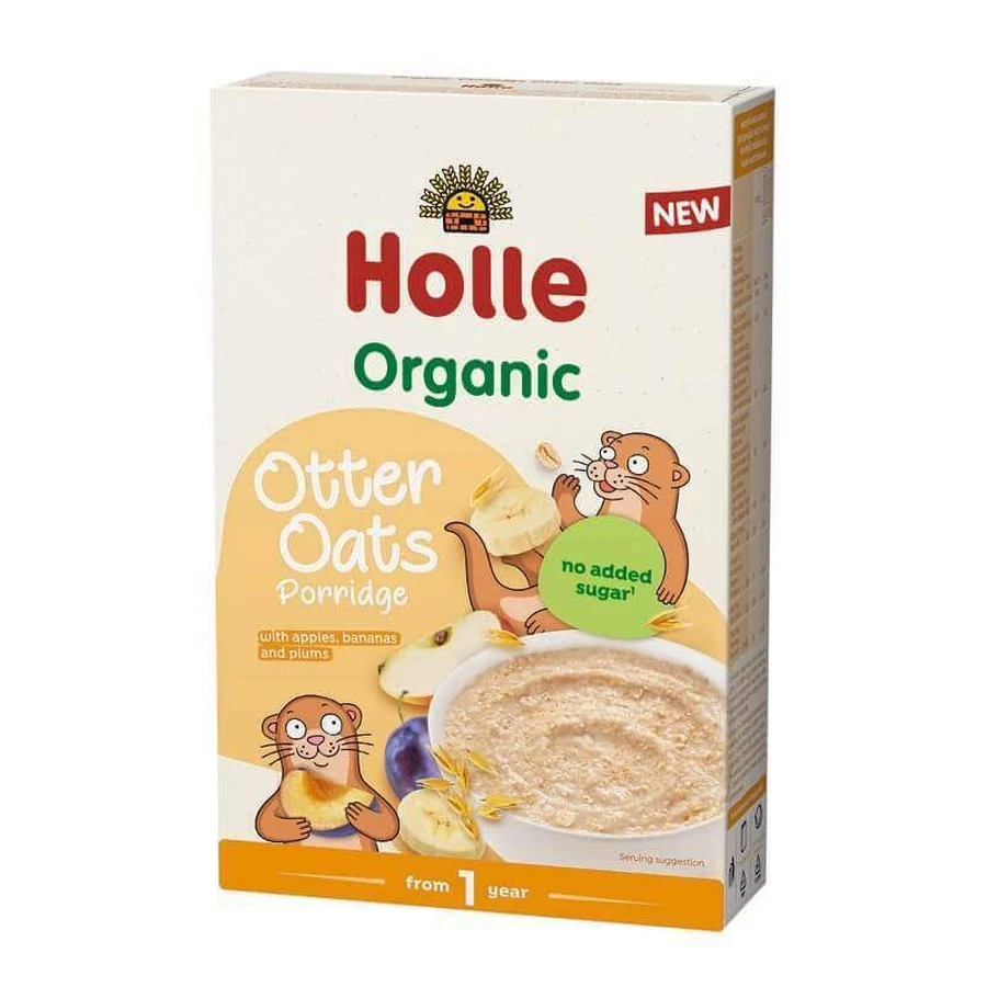 Органические хлопья с бананами, сливами и яблоками Otter Oats, 200 г, Holle: цены и характеристики