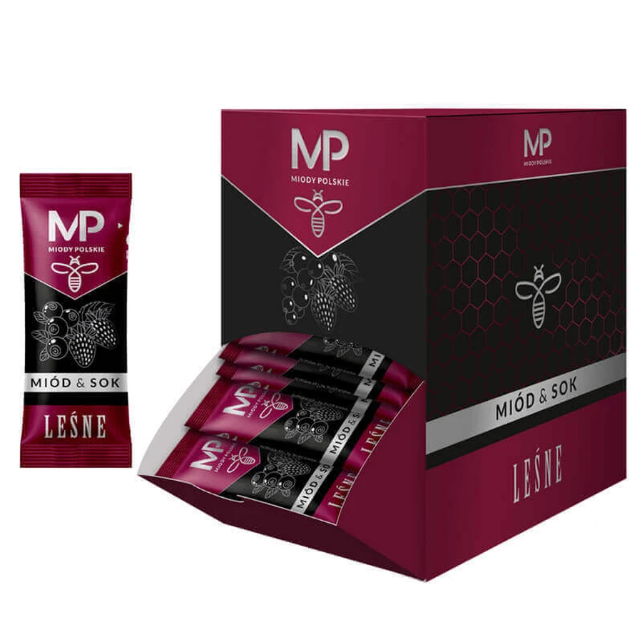 Miody Polskie Juice & Honey, fructe de pădure, батончик, 100 x 6 г: цены и характеристики