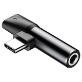 Baseus Audio Converter L41 адаптер USB-C для порту USB-C + муфта для кабелю 3,5 мм negru (CATL41-01)