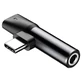 Baseus Audio Converter L41 адаптер USB-C для порта USB-C + mufă pentru căști de 3,5 mm negru (CATL41-01)