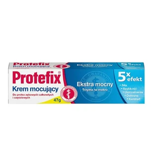 Набор Protefix, крем для фиксации протезов зубов, экстра путерник, 5 x efect, 2 x 47 г