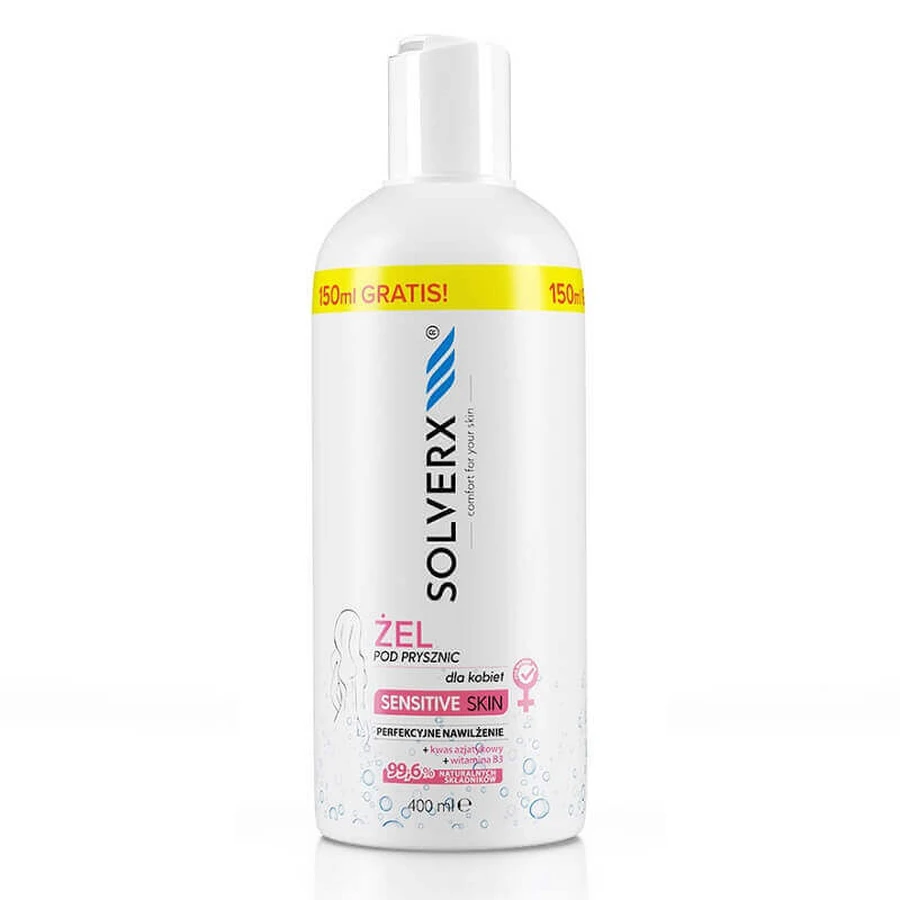 Solverx Gel de duș pentru femei cu piele sensibilă, 400ml: цены и характеристики