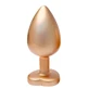 Анальна пробка Dream Toys Gleaming Love Pearl Gold Gold L