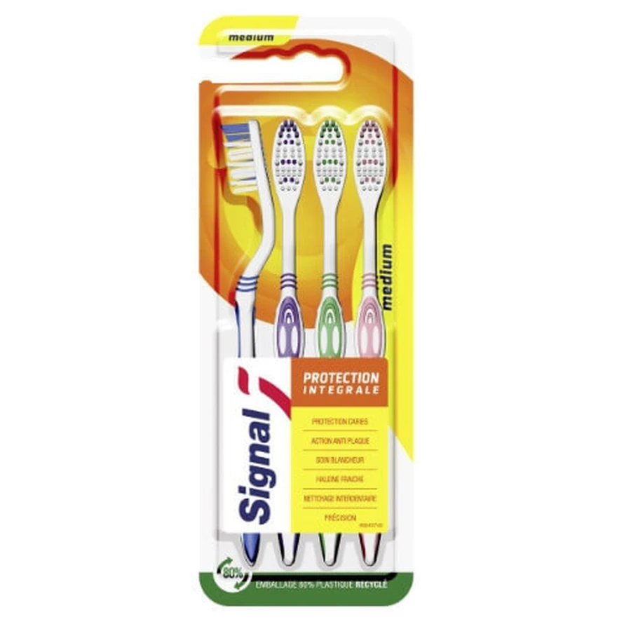 Periuță de dinți Signal Integral Protection Medium, 4 bucăți: ціни та характеристики