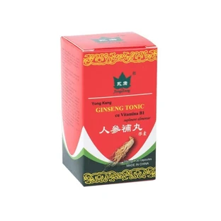 Женьшеневий тонік з вітаміном В1, 30 капсул, Yongkang International Китай
