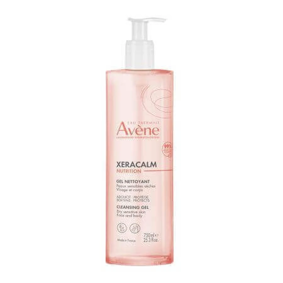 Нежный очищающий гель для чувствительной кожи Xeracalm Nutrition, 750 мл, Avene: цены и характеристики
