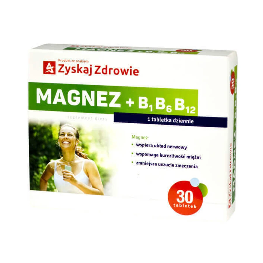 Магній + вітаміни B1, B6, B12, 30 таблеток: ціни та характеристики