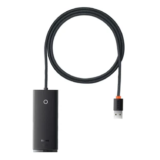Baseus Lite Series USB-A HUB la адаптер 4xUSB-A 3.0 5Gb/s negru (WKQX030101)