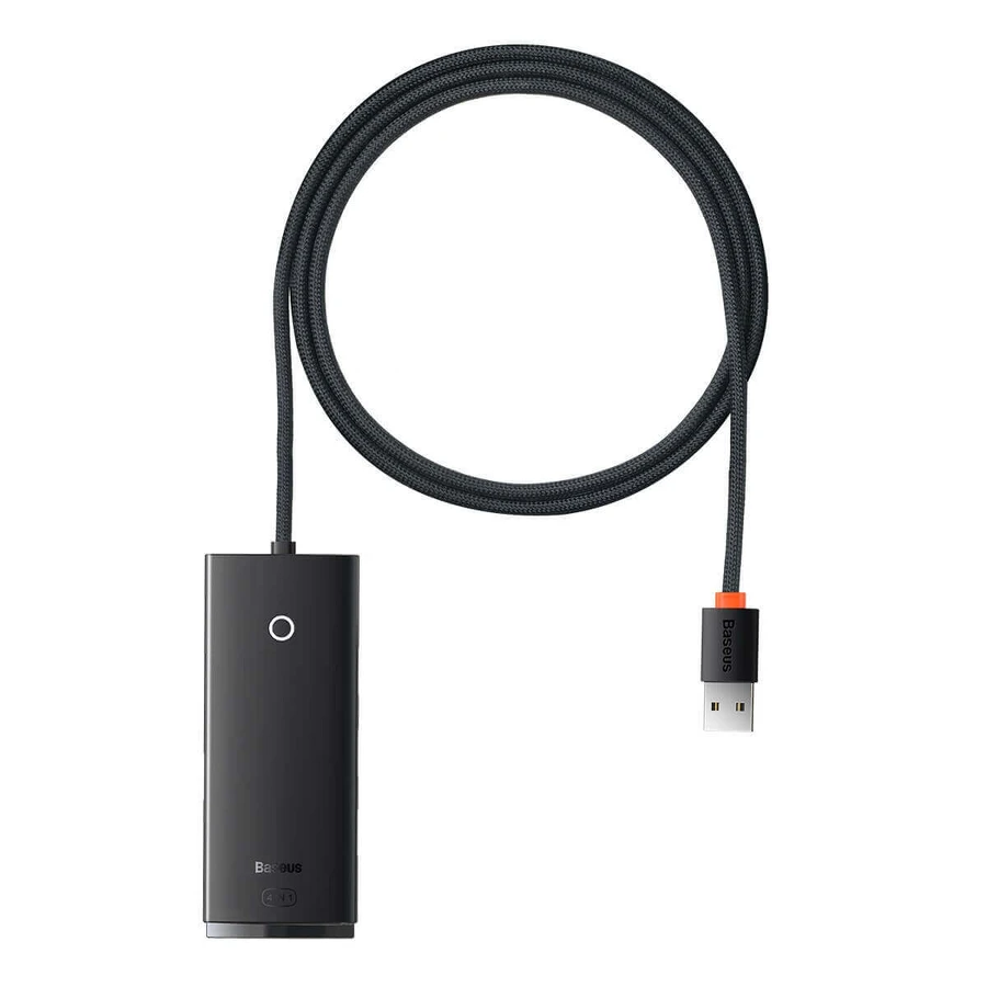 Baseus Lite Series USB-A HUB la адаптер 4xUSB-A 3.0 5Gb/s negru (WKQX030101): ціни та характеристики