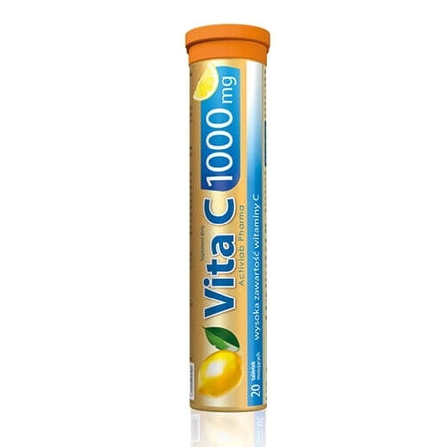 Activlab Pharma Vita C 1000 мг, со вкусом лимона, 20 шипучих таблеток: цены и характеристики