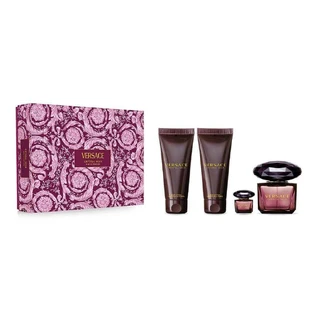 Versace Crystal Noir Set Парфумована вода, 90 мл + Парфумована вода, 5 мл + Лосьйон для тіла, 100 мл + Гель для душу, 100 мл