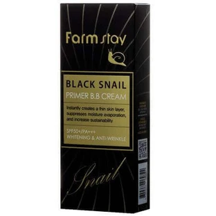 BB-крем з екстрактом чорного равлика та SPF 50 + PA +++ Black Snail, 50 г, Farmstay