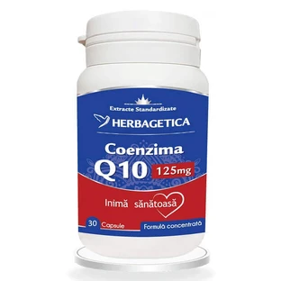 Коэнзим Q10, 125 мг, 30 капсул, Herbagetica