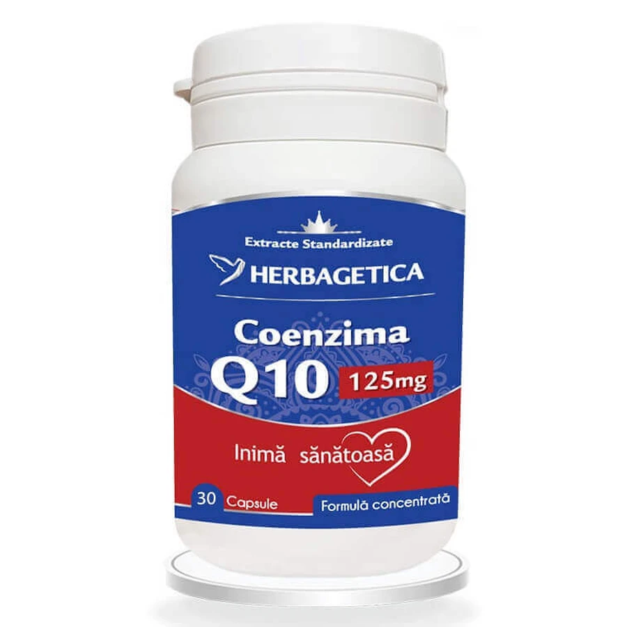 Коэнзим Q10, 125 мг, 30 капсул, Herbagetica: цены и характеристики