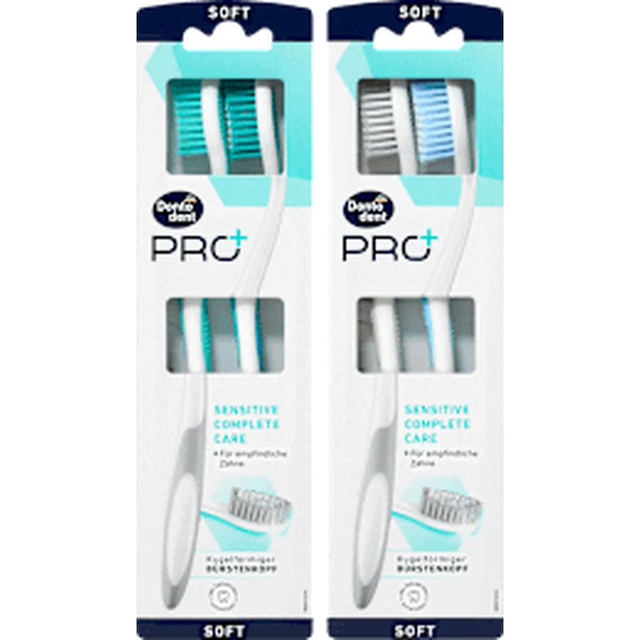 Dontodent PRO+ Зубна щітка Pro+ Sensitive Complete Care, 2 шт.: ціни та характеристики