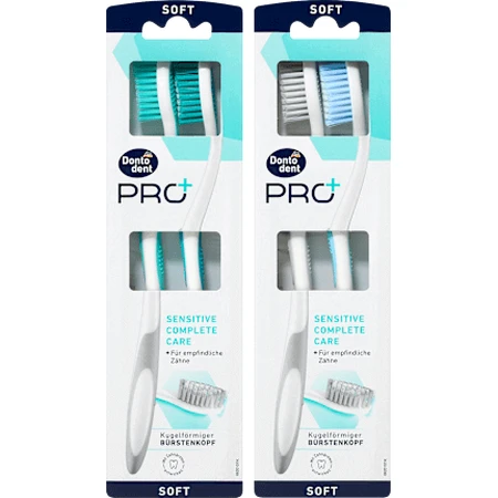 Dontodent PRO+ Зубна щітка Pro+ Sensitive Complete Care, 2 шт.: ціни та характеристики