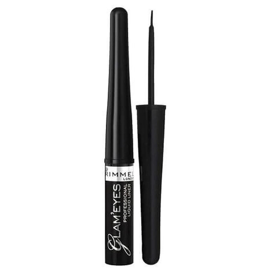 Rimmel Glam Eyes Жидкая подводка для глаз 001 Glamour Black, 3,5 мл: цены и характеристики