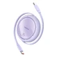 Baseus Free2Draw Mini USB-C - USB-C 100W cablu prelungitor 1m - фіолетовий