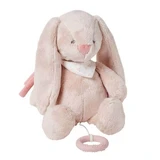 Плюшевая музыкальная игрушка Pomme bunny rabbit, 30 см, розовый, Nattou