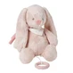 Музична іграшка кролик Pomme Bunny плюшева, 30 см, рожева, Nattou