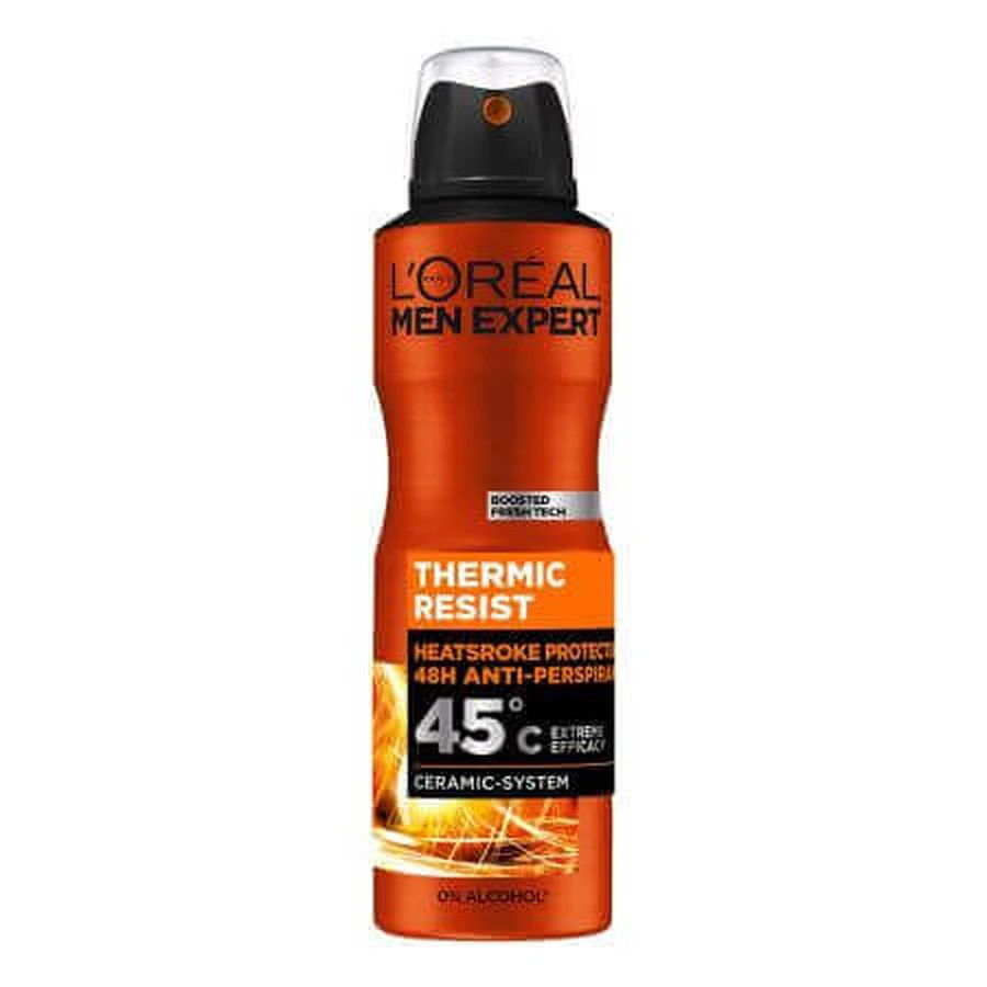 Спрей-антиперспірант для чоловіків Thermic Resist Men Expert, 150 мл, LOreal: ціни та характеристики